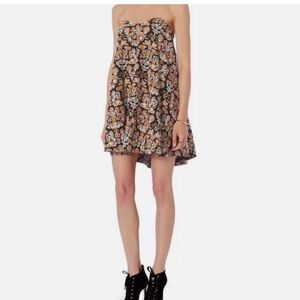 Caroline Constas Embroidered Bustier Dress, S